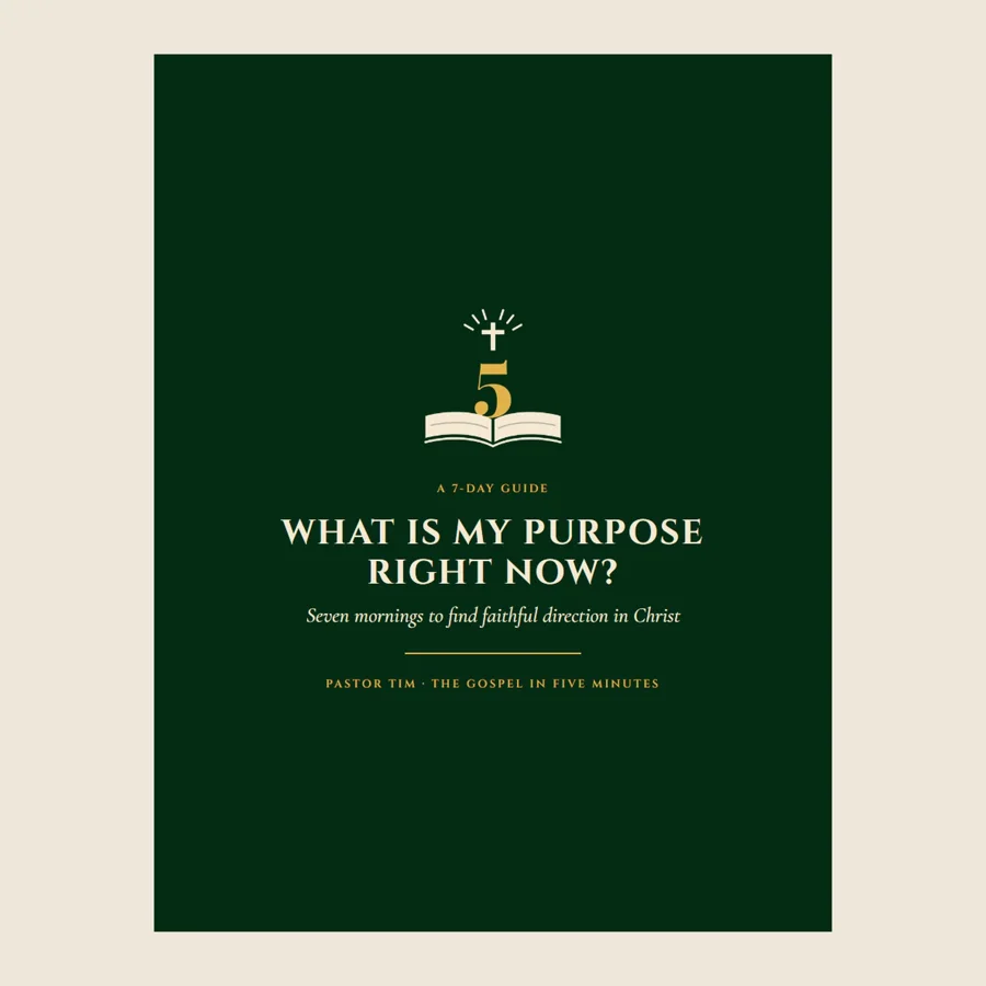 What Is My Purpose Right Now?